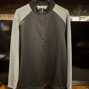 PING Black and Gray Half-Zip Performance Pullover